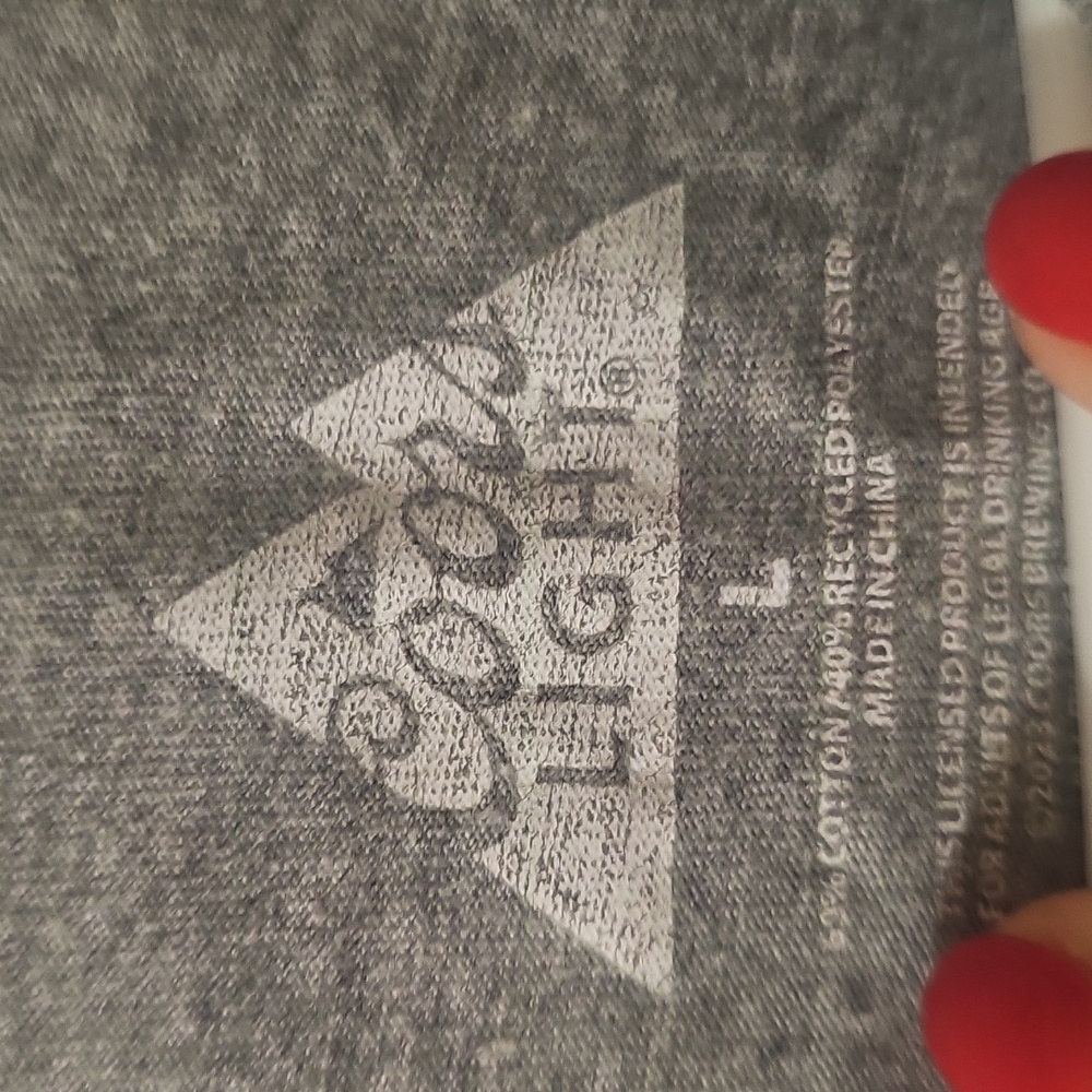 Coors Light Graphic Cropped T-Shirt - Picture 2 of 3